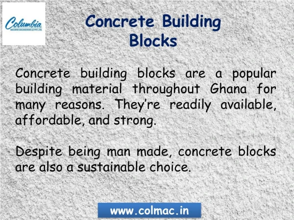 Benefits Of Concrete Building Blocks