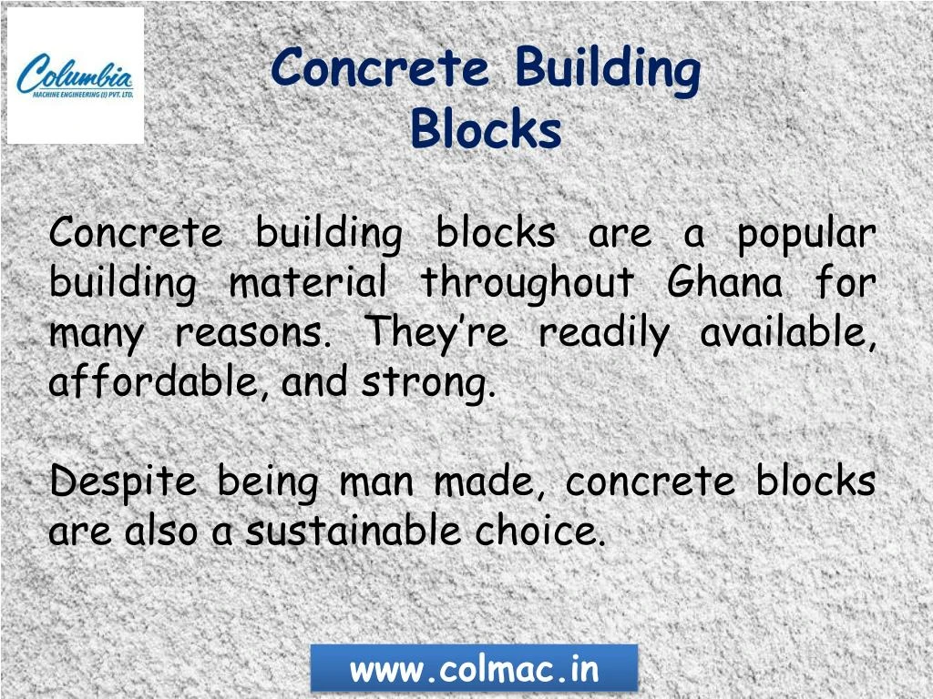concrete building blocks