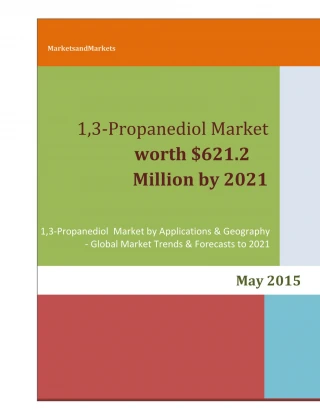 1, 3-Propanediol Market, PDO Market, Polyurethane Market - slide 1