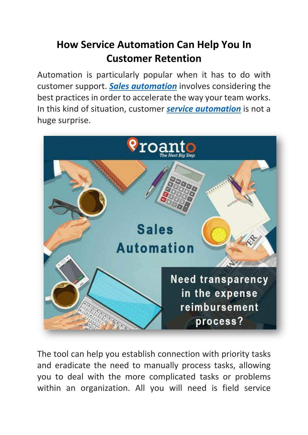 how service automation can help you in customer