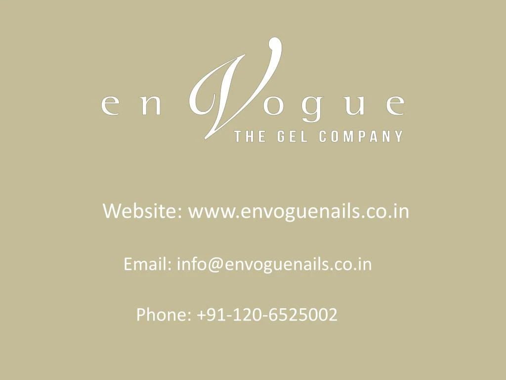 website www envoguenails co in