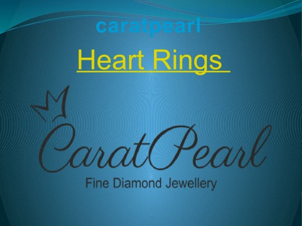 Heart Ring Diamond, Heart Shaped Rings Online India - carat pearl