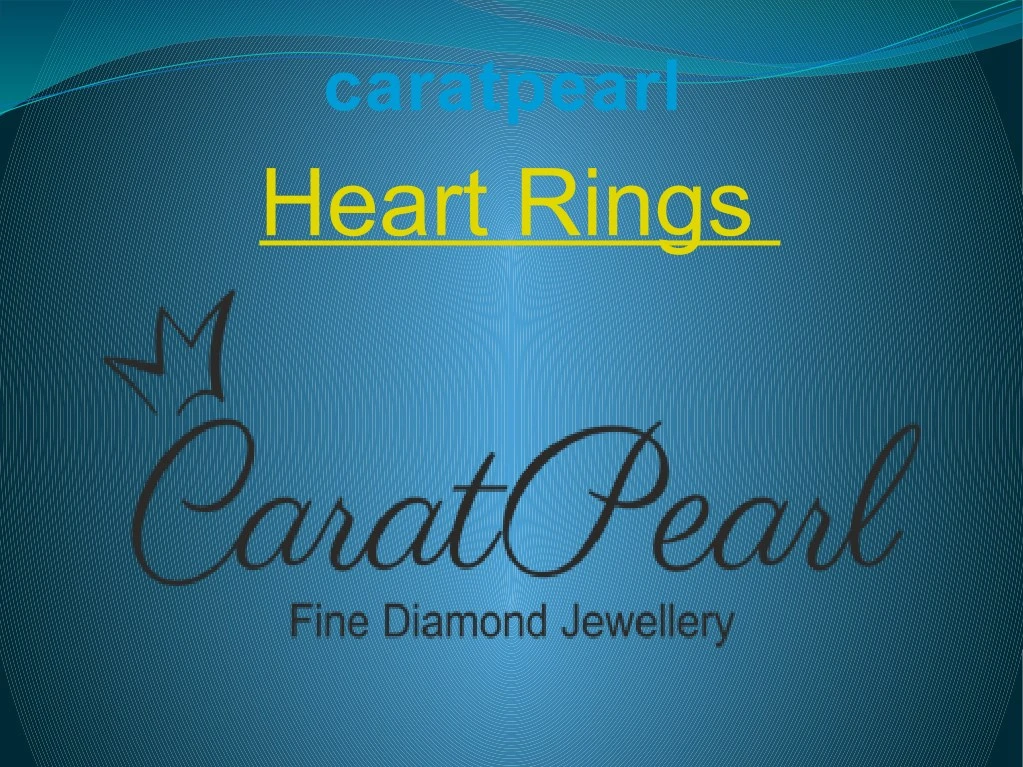 caratpearl heart rings