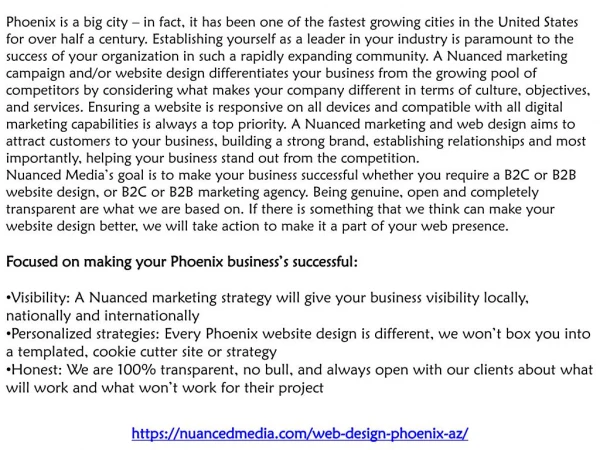 Website Design Phoenix - Nuanced Media