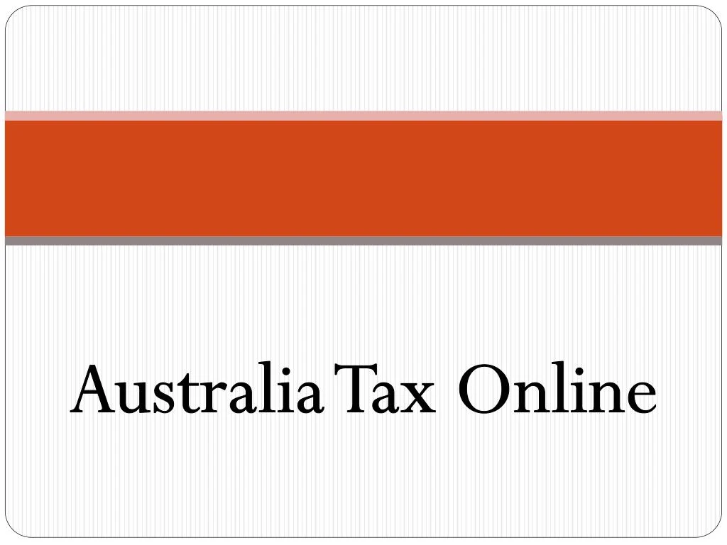australia tax online