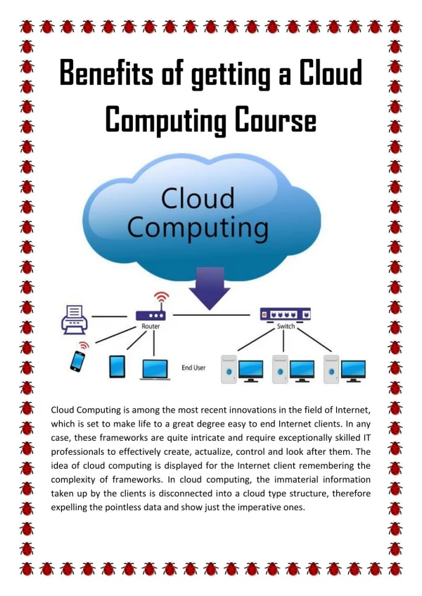 Benefits of Getting a Cloud Computing Course