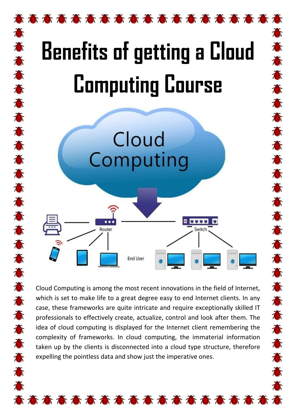 benefits of getting a cloud computing course