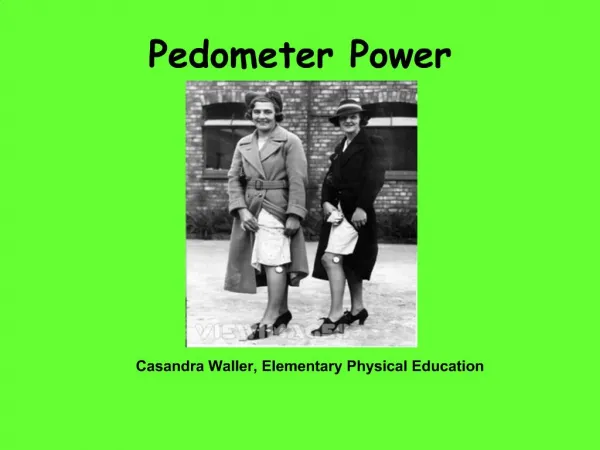 Pedometer Power