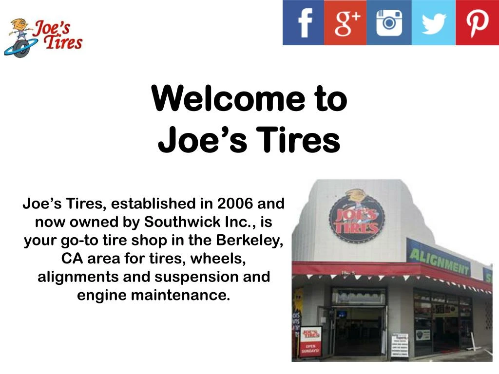 welcome to joe s tires