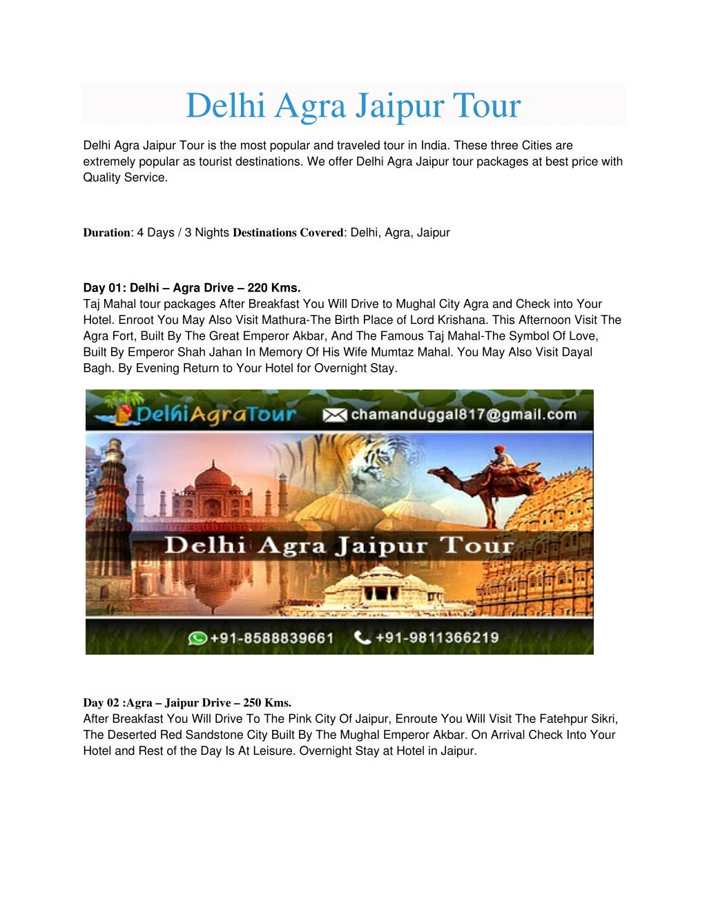 delhi agra jaipur tour