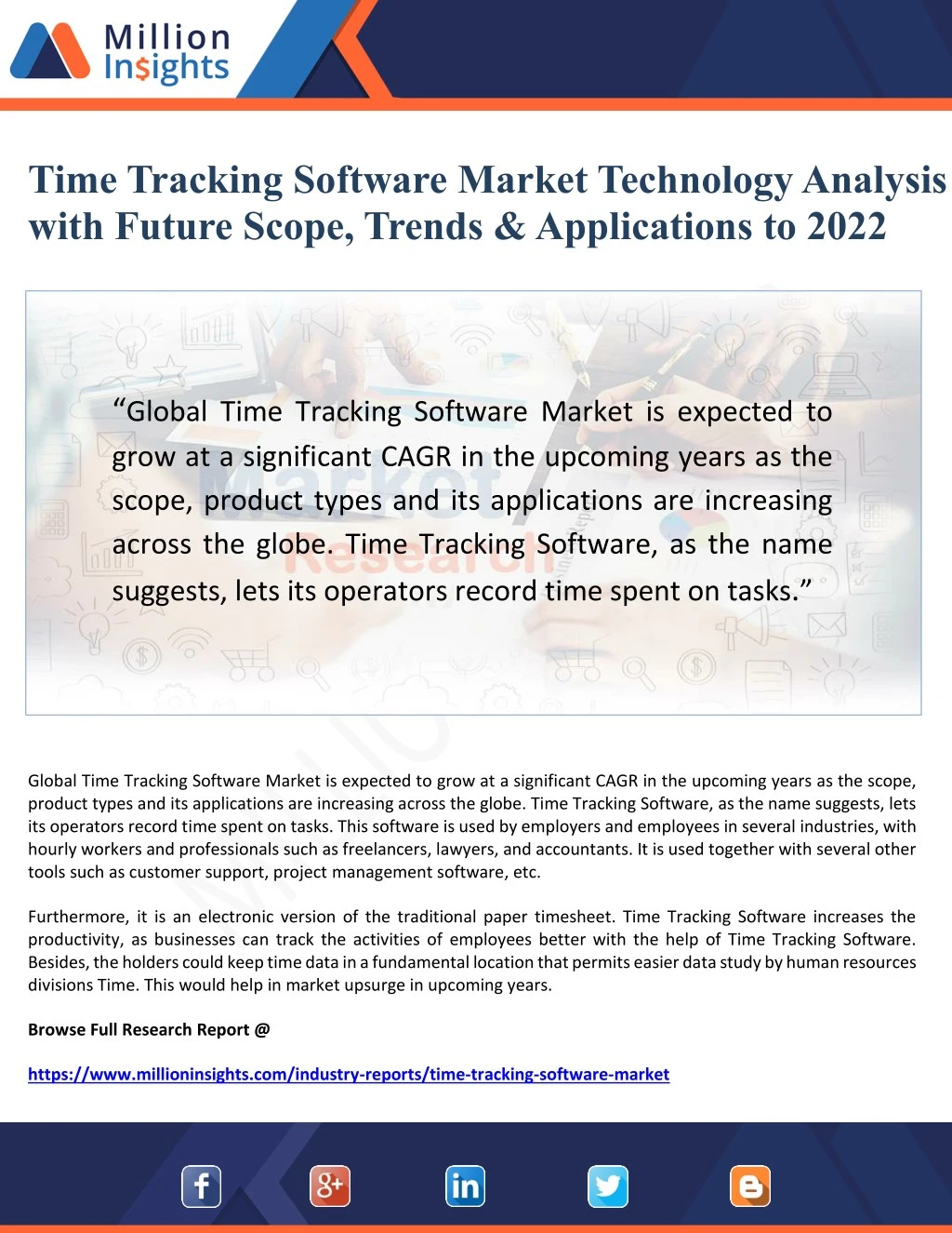 time tracking software market technology analysis