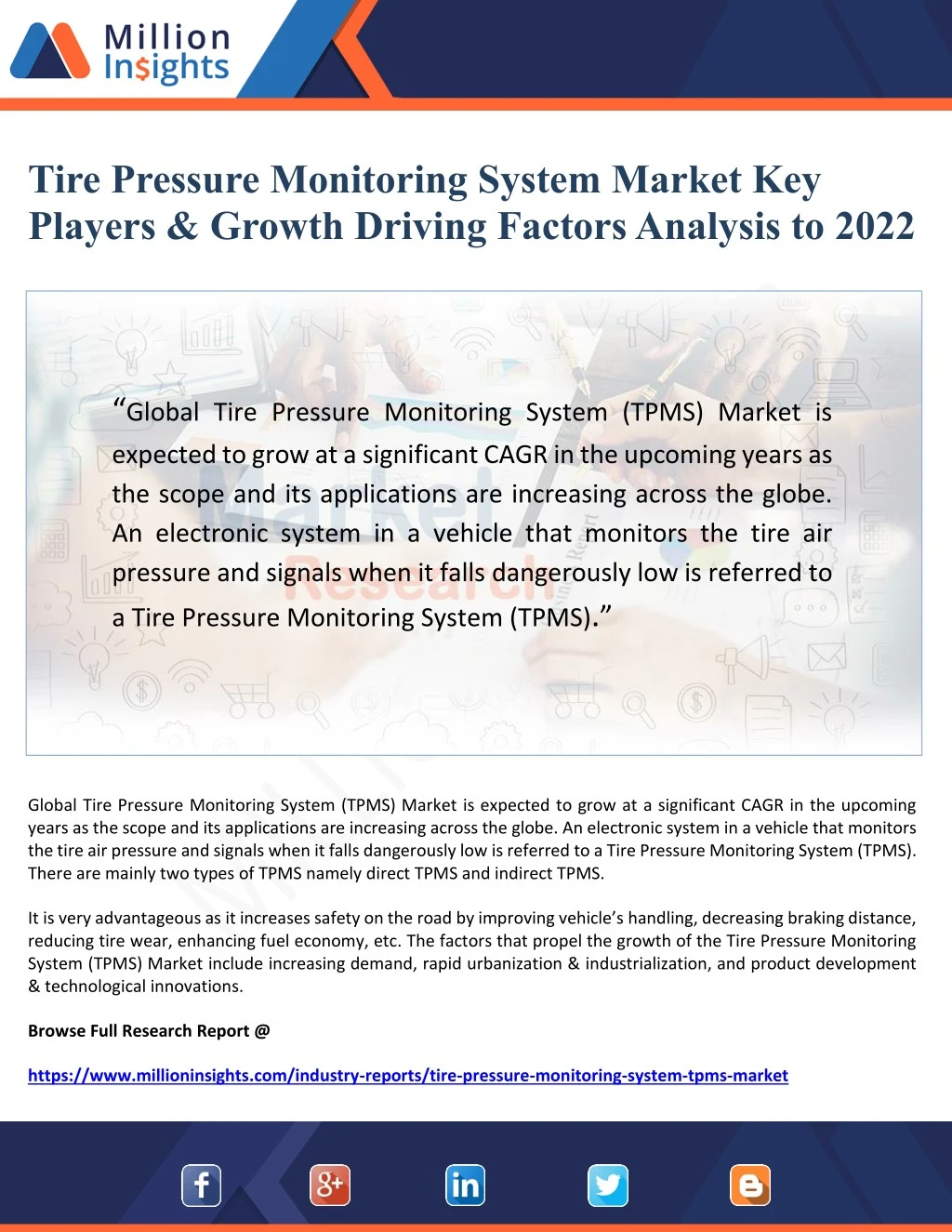 tire pressure monitoring system market
