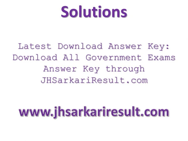 solutions