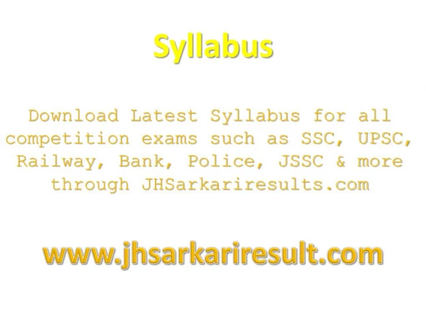 syllabus