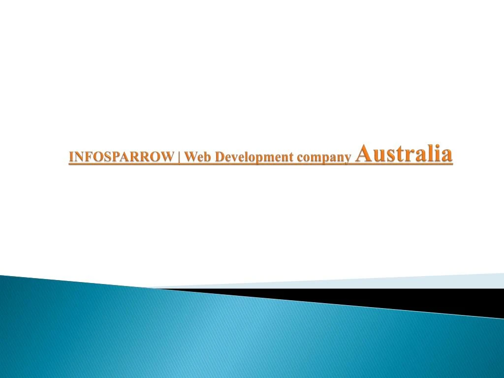 infosparrow web development company australia