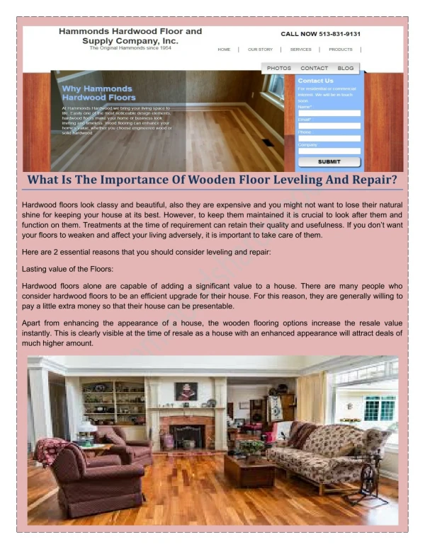 We are provide you a Commercial Hardwood Flooring in Ohio