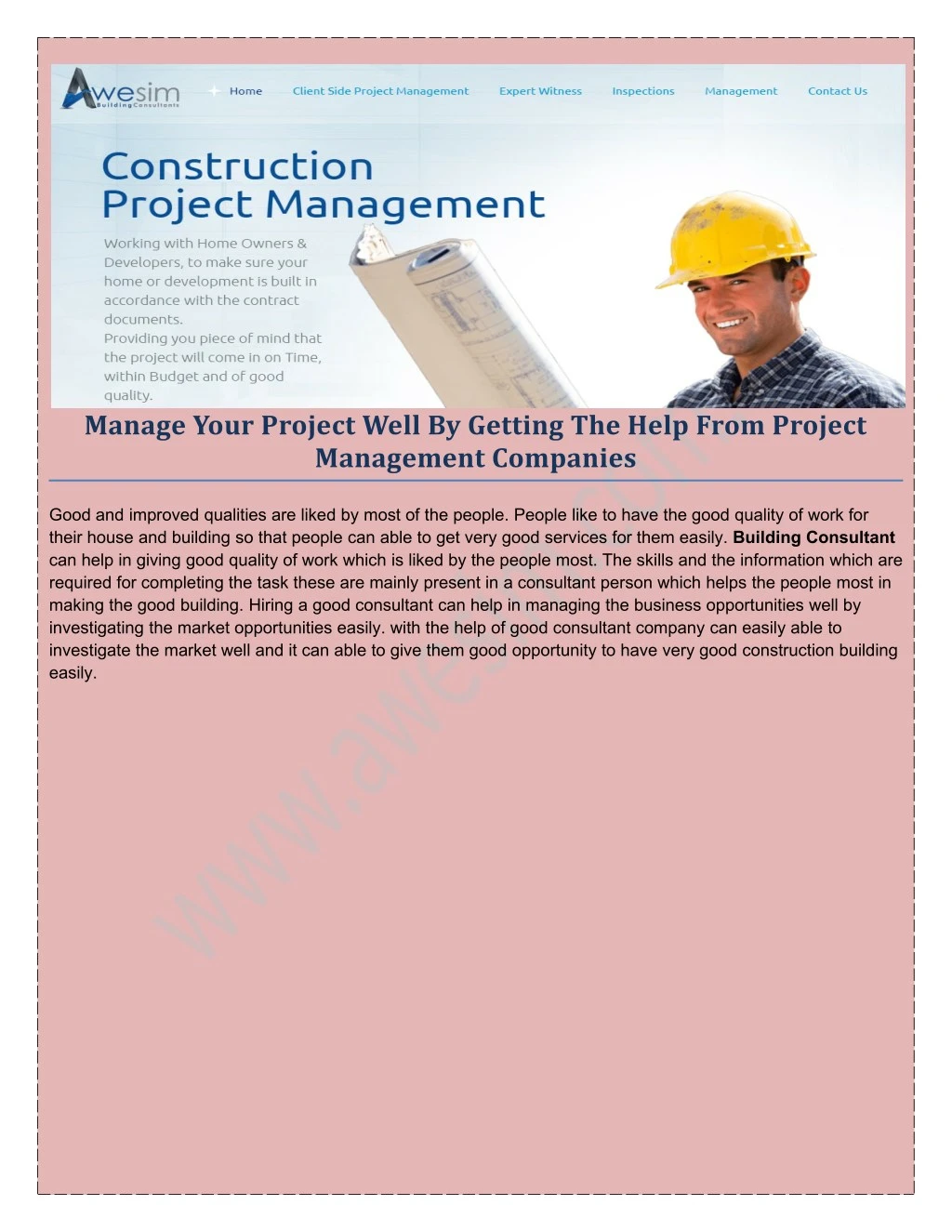 manage your project well by getting the help from
