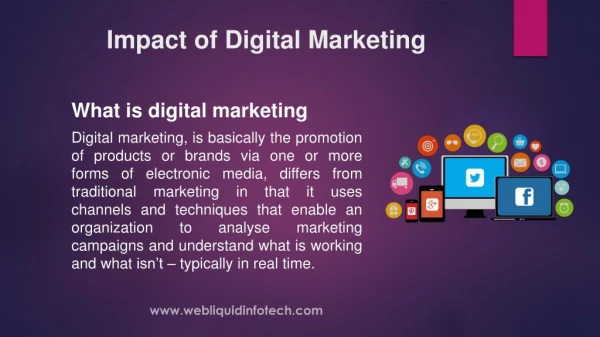 Impact of digital marketing