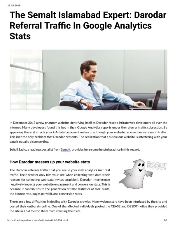 The Semalt Islamabad Expert: Darodar Referral Traffic In Google Analytics Stats In