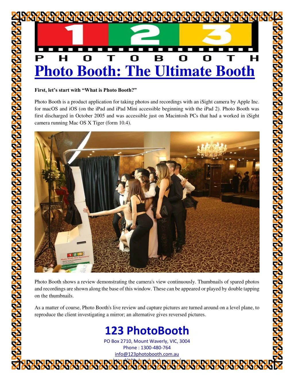 photo booth the ultimate booth