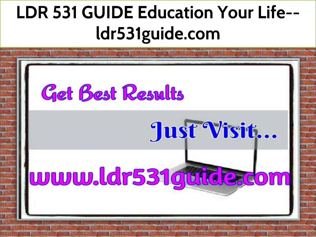 ldr 531 guide education your life ldr531guide com