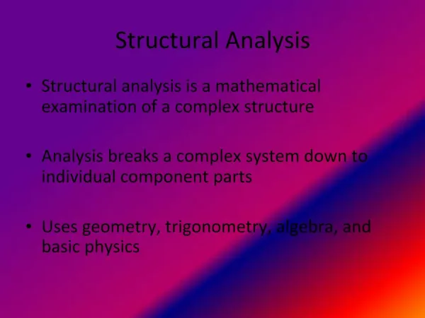 Structural Analysis