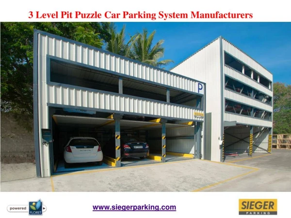 3 Level Pit Puzzle Car Parking System Manufacturers