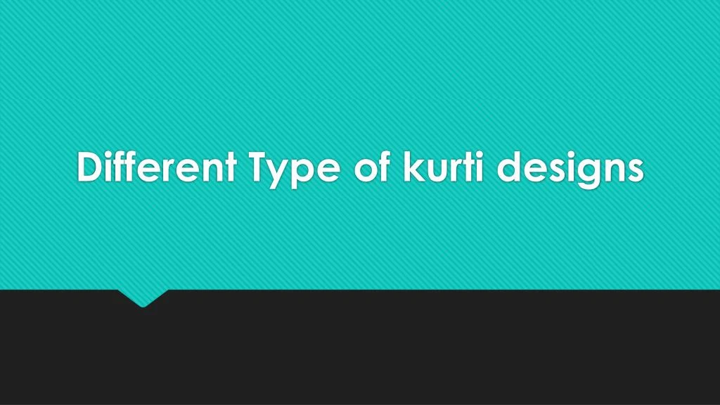 different type of kurti designs