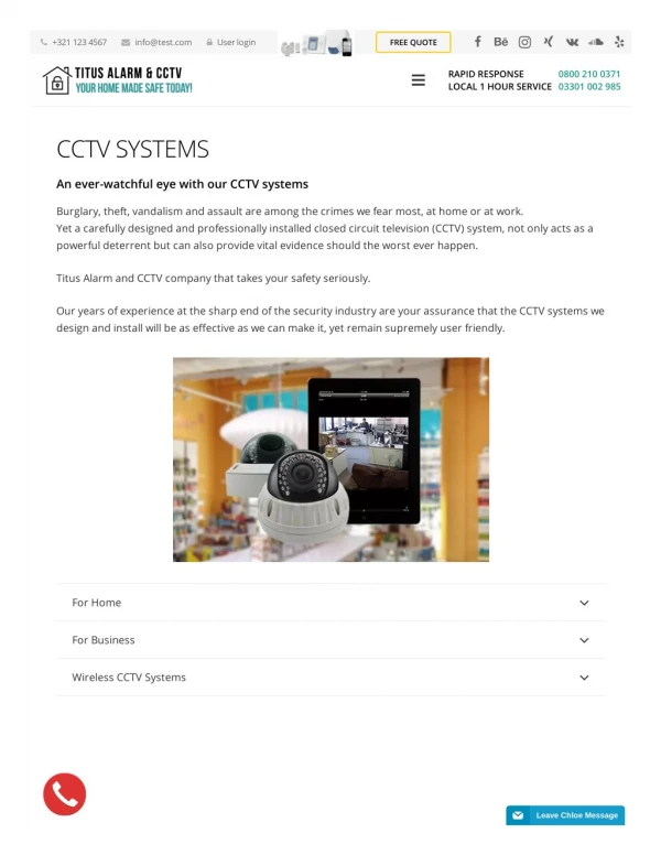 CCTV Installation and Repair - Titus Alarm & CCTV