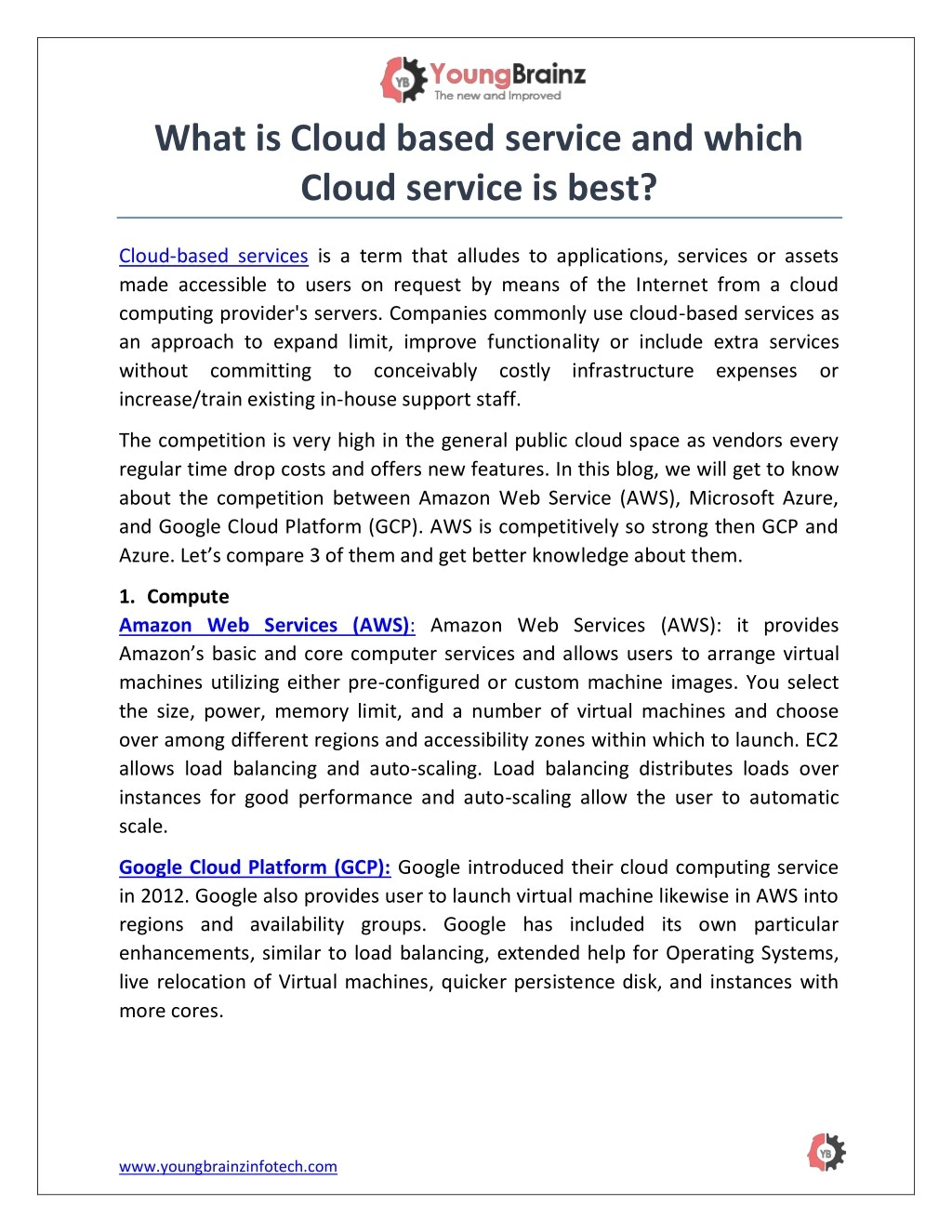 what is cloud based service and which cloud