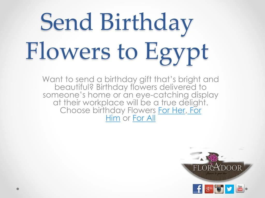 send birthday flowers to egypt