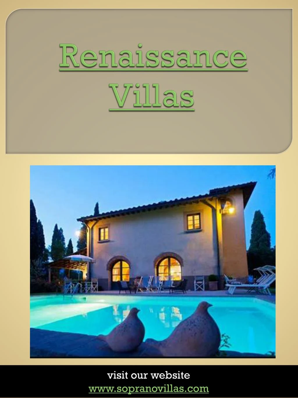 renaissance villas