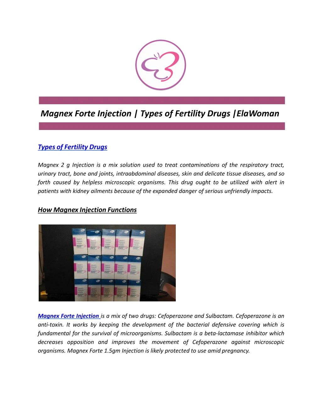 magnex forte injection types of fertility drugs