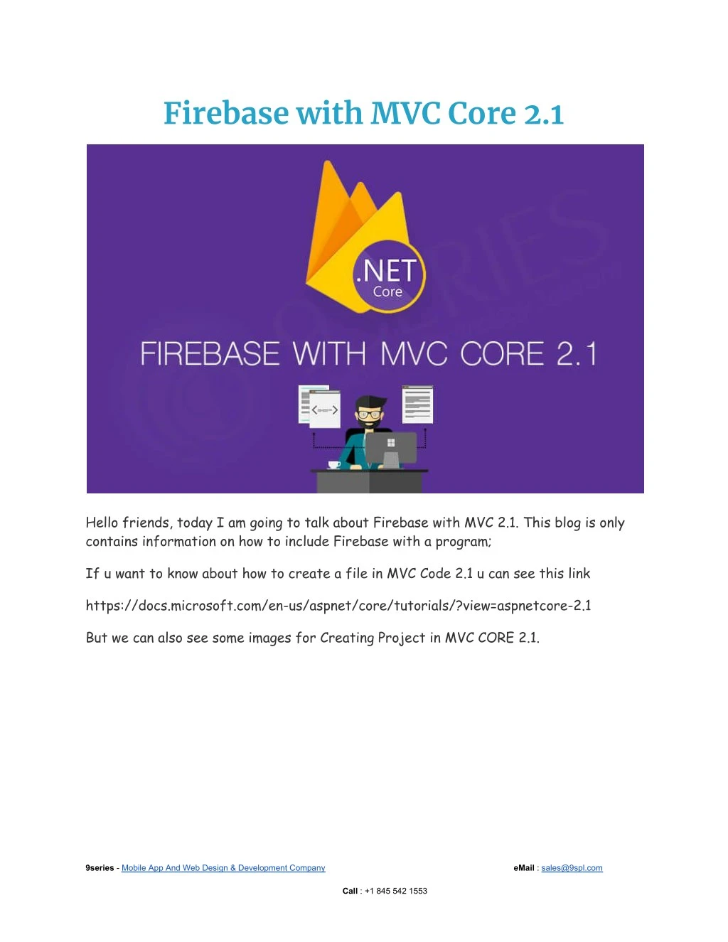 firebase with mvc core 2 1