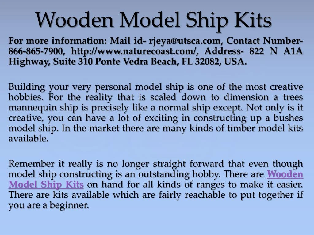 wooden model ship kits