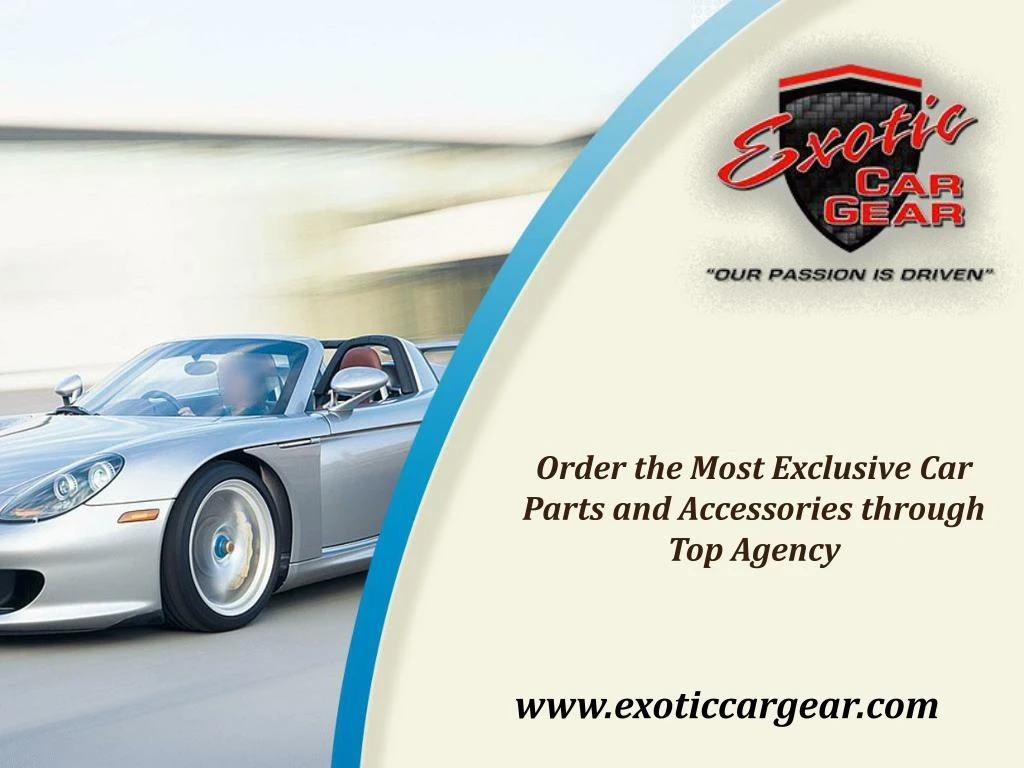 order the most exclusive car parts