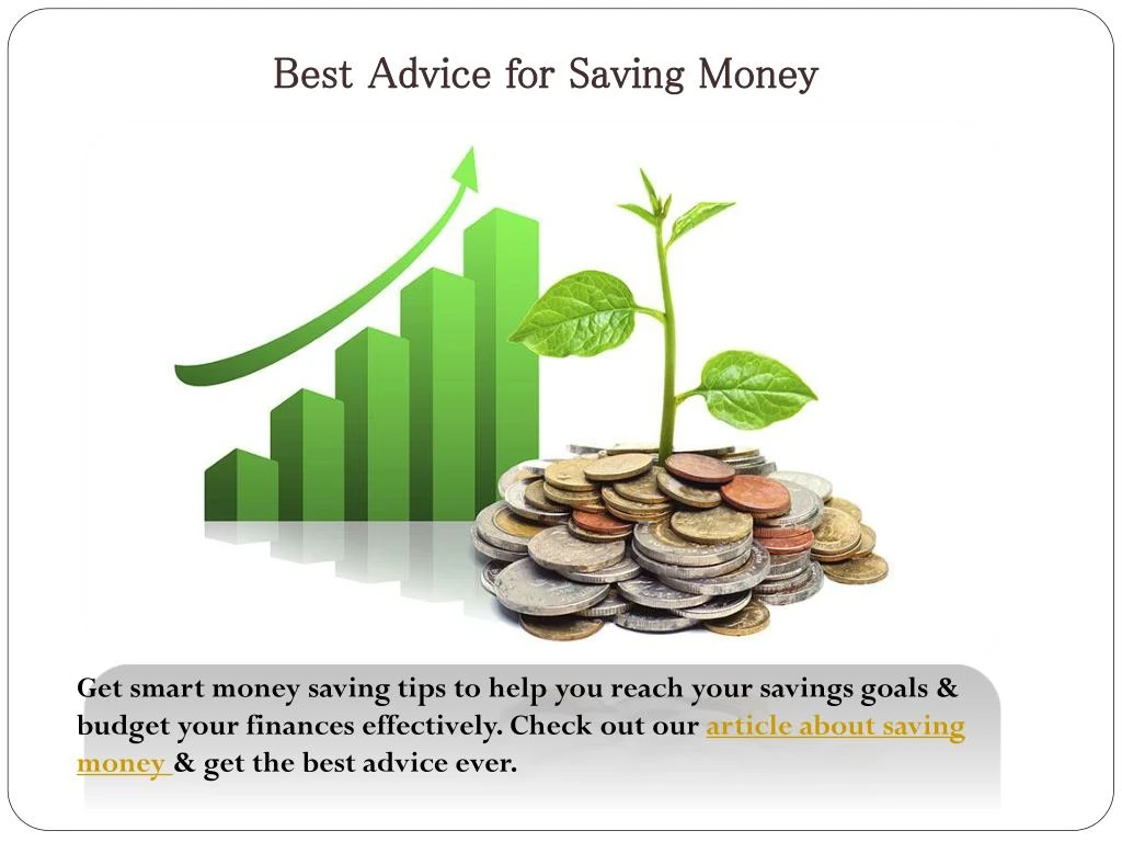 best advice for saving money