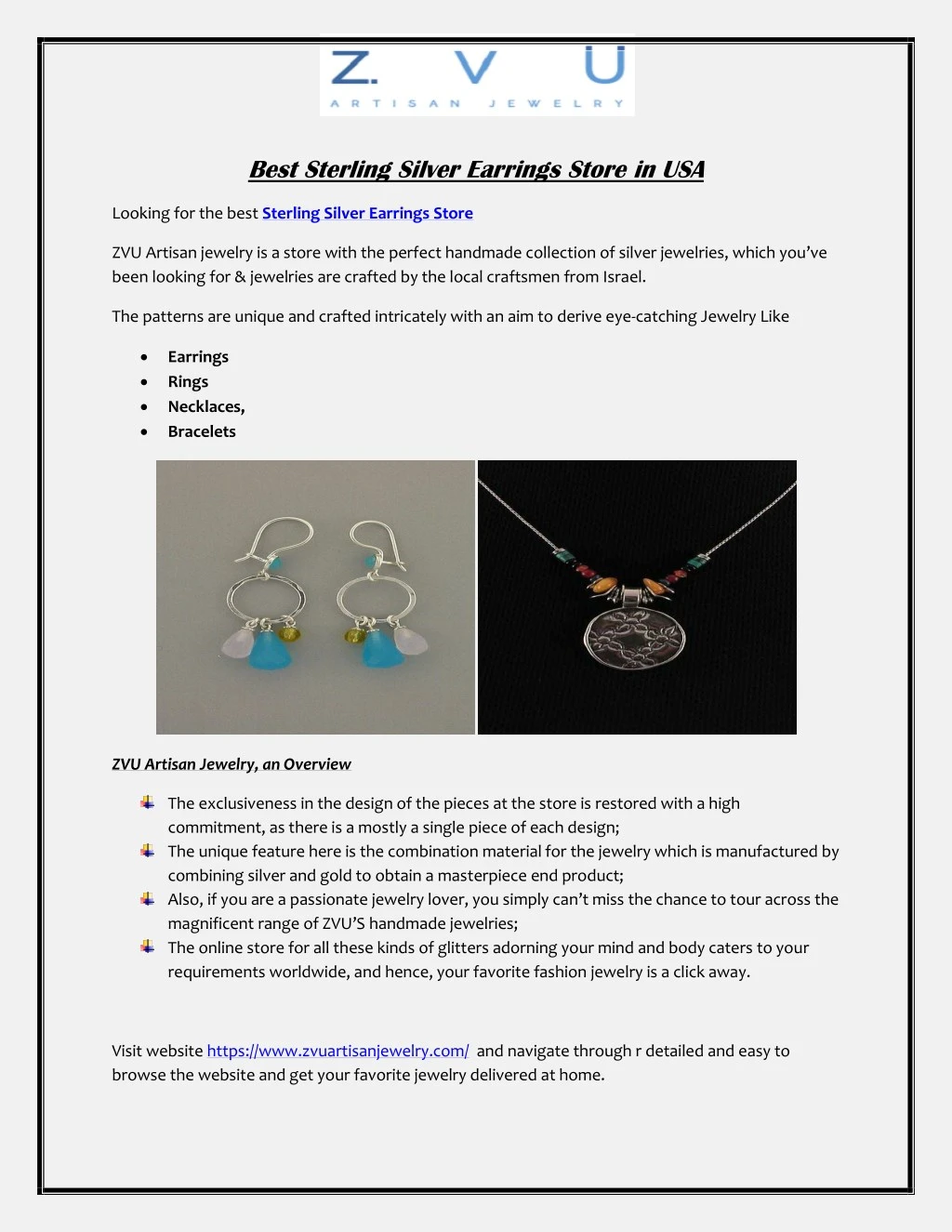 best sterling silver earrings store in usa