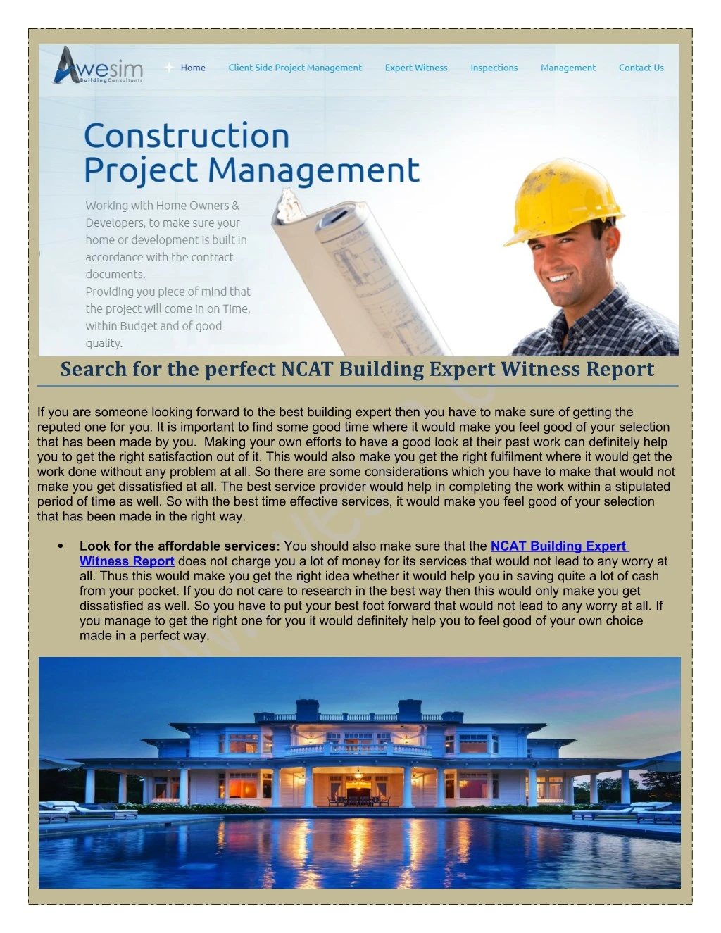 search for the perfect ncat building expert