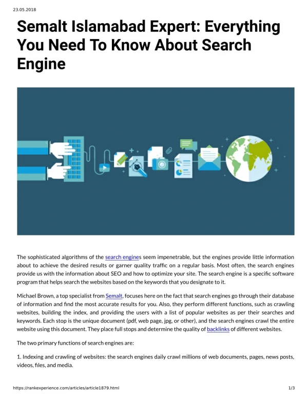 Semalt Islamabad Expert: Everything You Need To Know About Search Engine