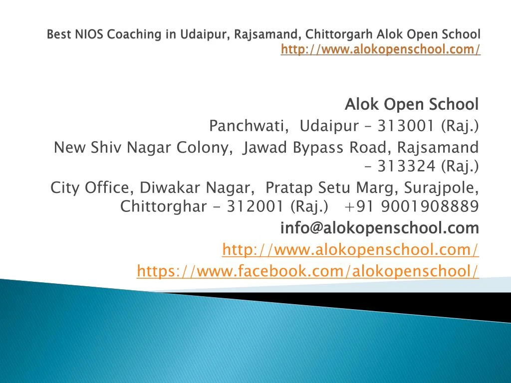 best nios coaching in udaipur rajsamand chittorgarh alok open school http www alokopenschool com