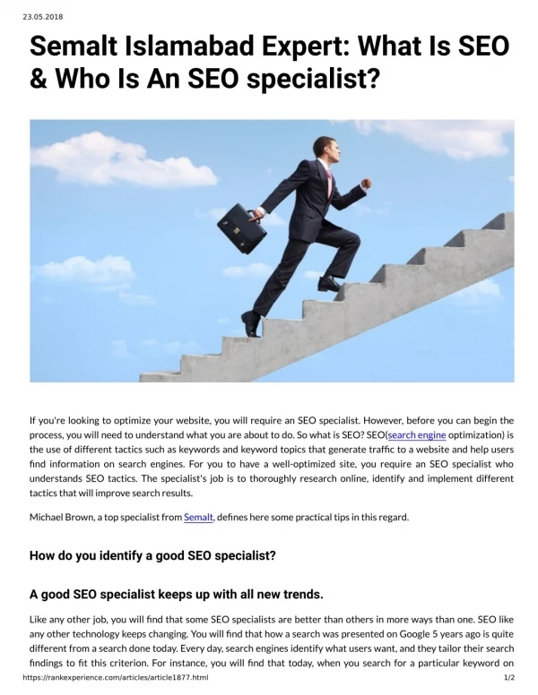 Semalt Islamabad Expert: What Is SEO & Who Is An SEO specialist?