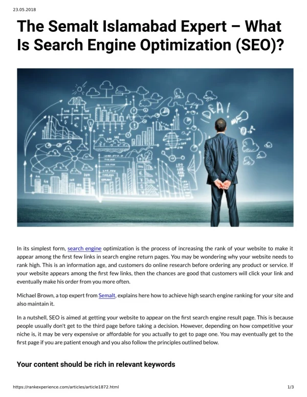 The Semalt Islamabad Expert – What Is Search Engine Optimization (SEO)?