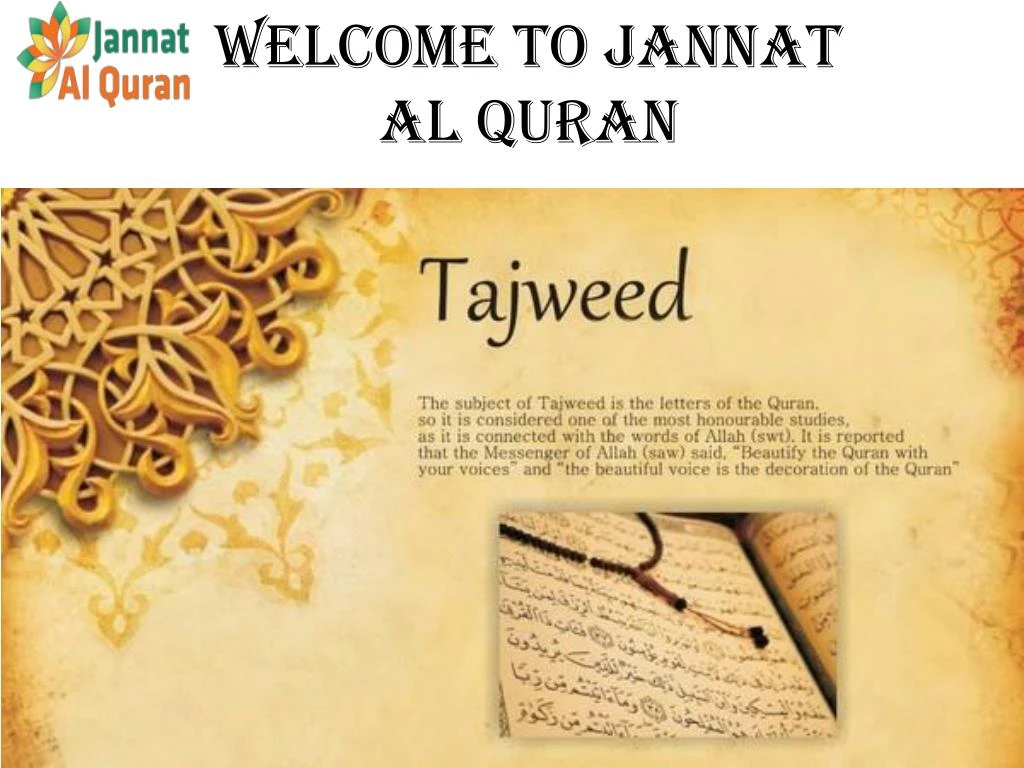 welcome to jannat al quran