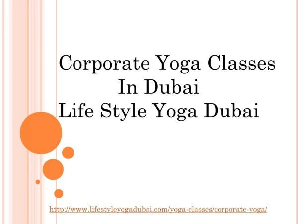 Corporate Yoga Classes In Dubai-Life Style Yoga Dubai
