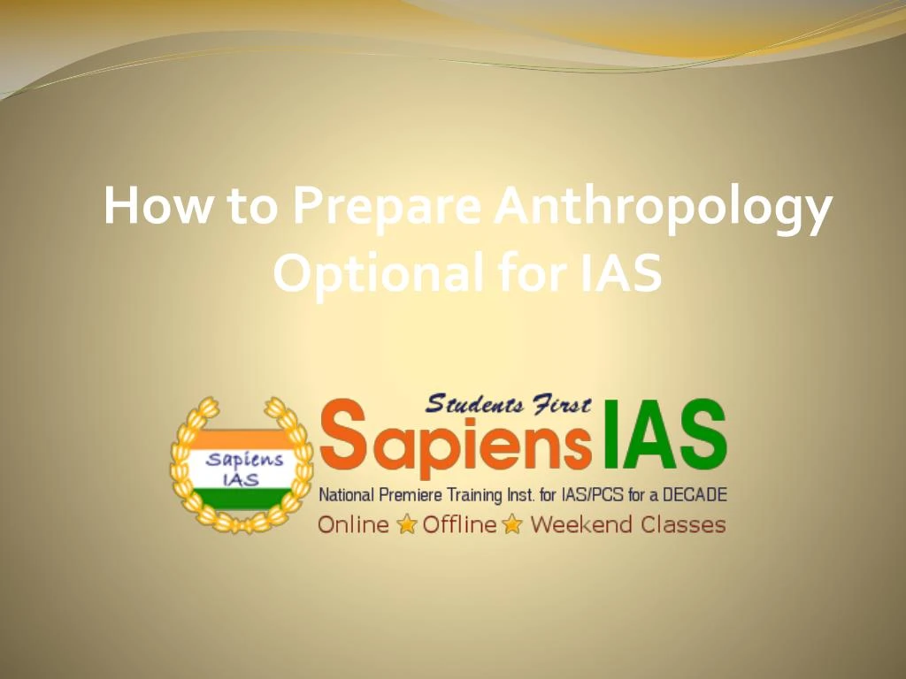 how to prepare anthropology optional for ias