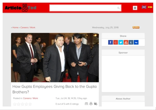 How Gupta Employees Giving Back to the Gupta Brothers