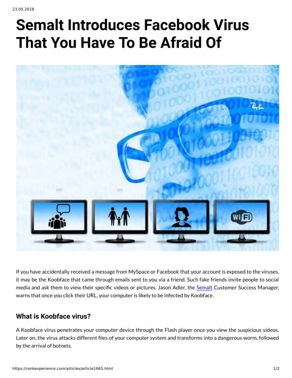 Semalt Introduces Facebook Virus That You Have To Be Afraid Of