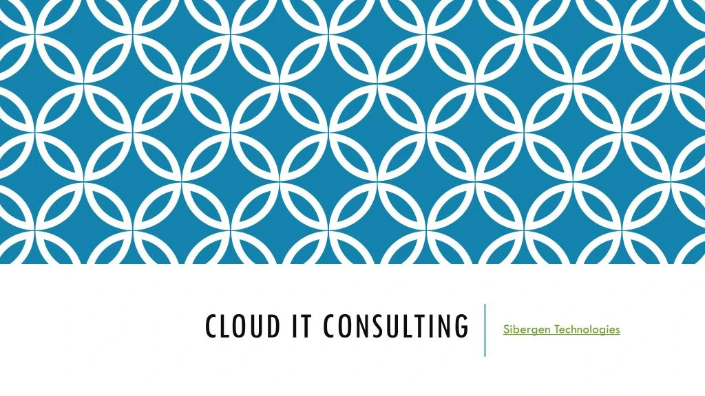 cloud it consulting