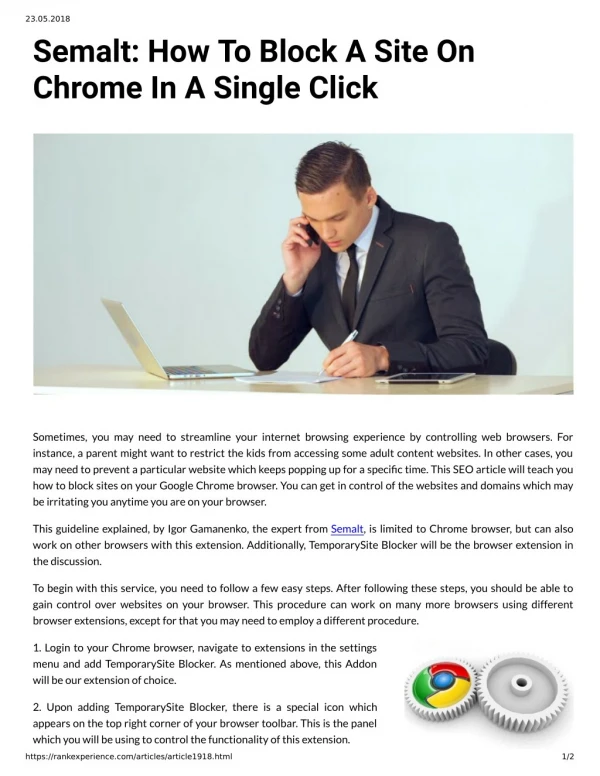 Semalt How To Block A Site On Chrome In A Single Click